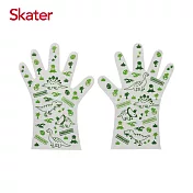 Skater 兒童拋棄式手套(10雙/包)厚款止滑-恐龍綠