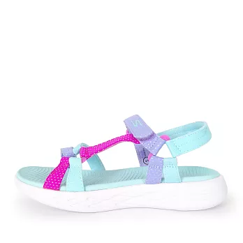 Skechers On-the-go 600 [302117LAQUA] 中童鞋 拖鞋 涼鞋 經典 夏天 穿搭 水藍 20 水藍/粉紅