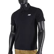 Skechers [L221M009-0018] 男 短袖 上衣 POLO衫 經典 簡約 素面 百搭 舒適 穿搭 黑 S 黑