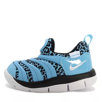 Nike Dynamo Free TD [834366-402] 小童鞋 慢跑 運動 休閒 舒適 透氣 毛毛蟲 水藍 12 藍/白