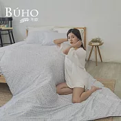 《BUHO》天絲萊賽爾單人床包+雙人兩用被套三件組 《浮夢流光》