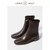 【U】Lewis Walt-英倫風切爾西彈力靴 咖啡色