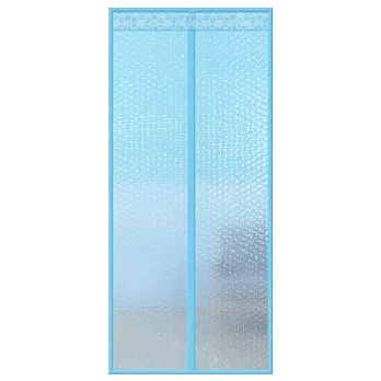 【EZlife】EVA防冷氣外洩防蚊魔術貼門簾- 水立方藍色