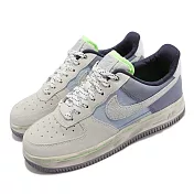 Nike 休閒鞋 Air Force 1 07 LX 女鞋 經典款 麂皮 拼接 仿舊 舒適 穿搭 白 藍 DO2339114 22.5cm WHITE/BLUE