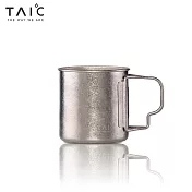 英國 TAIC  太可 純鈦馬克杯(附上蓋) 450ml  銀