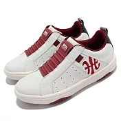 Royal Elastics 休閒鞋 Icon 2 皮革 女鞋 彈力帶 包覆性強 透氣 高回彈 輕量 白 紅 96513019 23.5cm WHITE/RED/BALCK