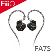 FiiO FA7S 樓氏六單元動鐵MMCX單晶銅鍍銀可換線耳機(黑色) 黑色