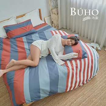 《BUHO》雙人加大三件式床包枕套組 《復古歐風》