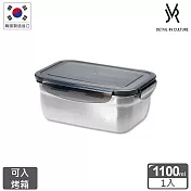 韓國JVR 304不鏽鋼保鮮盒-長方1100ml