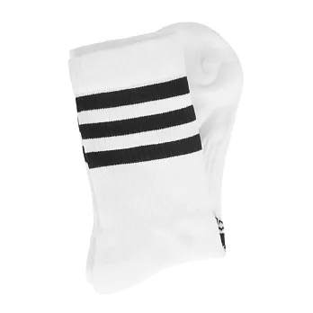 Adidas 3S CSH CRW1P [FH6628] 中筒襪 透氣 舒適 彈性 男女 白黑 S 白/黑
