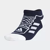 Adidas Sn Socks Low [GN8861] 男女 船型襪 短襪 運動襪 舒適 趣味 鞋帶設計 深藍 S 深藍/白
