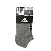 Adidas PER G M INV T3P [E87420] 踝襪 隱形襪 透氣 舒適 彈性 男女 灰黑 M 灰/黑