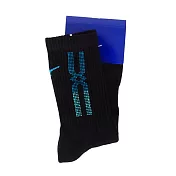 Mizuno Socks [32TX100892] 男襪 中筒襪 運動 休閒 厚底 排球 台灣製 25-27cm 黑藍 FREE 黑/藍