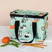 《Rex LONDON》環保保冷袋(貓派對) | 保溫袋 保冰袋 野餐包 野餐袋 便當袋