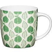 《KitchenCraft》骨瓷馬克杯(綠葉425ml) | 水杯 茶杯 咖啡杯