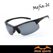 MOLA 摩拉 運動太陽眼鏡 UV400 超輕量 21g 男女 戶外 自行車 跑步 Mefia-bl