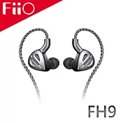 FiiO FH9 一圈六鐵七單元MMCX可換線耳機 (鈦色)
