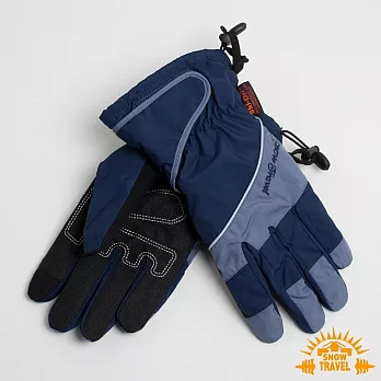 雪之旅 英國SKI-DRI 防水透氣超薄型手套(可觸控) L 藍