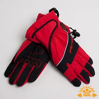 雪之旅 英國SKI-DRI 防水透氣超薄型手套(可觸控) L 紅
