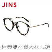 JINS Classic Trend 經典雙材質大框眼鏡(特ALCF16A325) 玳瑁深棕