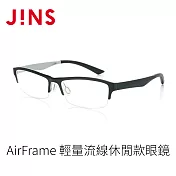 JINS AirFrame 輕量流線休閒款眼鏡(特AMUF17S192) 黑色