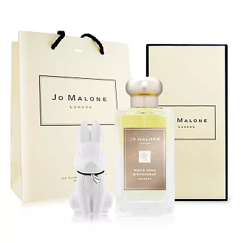 Jo Malone 星光聖誕白苔與雪花蓮香水 White Moss & Snowdrop(100ml)[附提袋]+擴香石-聖誕限定版-國際航空版