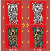 彩繪門神春聯-親子一起創造彩色年節回憶!Taiwan door god coloring couplets
