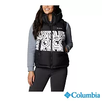Columbia 哥倫比亞 女款 - Omni-Heat 鋁點保暖連帽<BR>背心  UWR02980 XL 亞規 黑色
