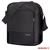 SWICKY~ 型男指定系列防潑水側背包(黑) 黑色