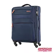 AT美國旅行者 26吋Ski商務旅遊布面行李箱(海軍藍/橘)
