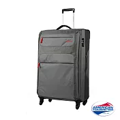 AT美國旅行者 31吋Ski商務旅遊布面行李箱(灰/紅)