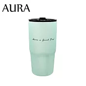 【AURA】艾樂 簡約隨行鈦陶瓷激凍杯900ml 嫩綠色