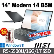 msi微星 Modern 14 B5M-067TW 14吋 創作者筆電(R5-5500U/16G/1T SSD/Win11-16G1T特仕版)