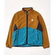 CHUMS 女 Recycle Chumley Fleece Jacket 刷毛外套 棕/藍綠 L 藍