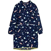 日本WPC 太空探險L 空氣感兒童雨衣/防水外套 附收納袋(120-140cm)