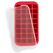 《LEKUE》32格好收納方塊製冰盒(胭紅) | 冰塊盒 冰塊模 冰模 冰格