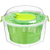 《Premier》手轉式蔬菜脫水器(綠25cm) | 蔬菜香草脫水器 瀝水籃瀝水盆