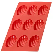 《LEKUE》9格矽膠瑪德蓮烤盤(紅) | 點心烤模