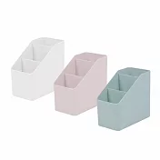 IDEA-簡約風三格桌面收納盒 白色