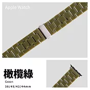 POLI寶莉錶帶 Apple watch通用錶帶 42/44/45mm橄欖綠