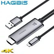 HAGiBiS海備思 Lightning to HDMI 4K高畫質視訊轉接器
