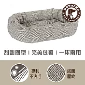 Bowsers 甜甜圈極適寵物床 菱形織紋-XS (睡墊 睡床 防髒 抗菌 不沾毛)