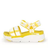 Skechers Max Cushioning Sandal [140424WYL] 女 涼鞋 休閒 舒適 增高 杏黃 23cm 白/黃