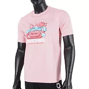 Skechers [L221U041-00BV] 男女 短袖 上衣 T恤 圓領 趣味LOGO 夏日 舒適 穿搭 粉紅 M 粉紅