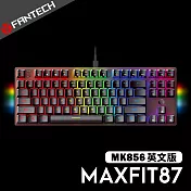 FANTECH MAXFIT87 80%RGB青軸機械式鍵盤(英文版)-黑