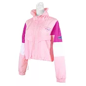Skechers Outerwear [L121W039-0093] 女 外套 短版 立領 防風 薄款 兩側口袋 粉紅 L 粉紅/白