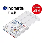 日本製【Inomata】冰箱收納架-寬款 超值2件組