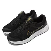 Nike 慢跑鞋 Zoom Span 4 運動 男鞋 氣墊 避震 路跑 健身 透氣 包覆 黑 金 DC8996009 26cm BLACK/METALLIC GOLD