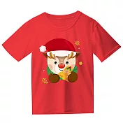 厚磅短袖 T-shirt 麋鹿(雙面) XS 紅色【受託代銷】