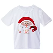 排汗短袖 T-shirt 聖誕老人(雙面) S 白色【受託代銷】